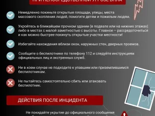 Меры безопасности при обнаружении БПЛА